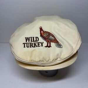 Vintage Wild Turkey Embroidered Golf Cap Sportcap One Size Fits All Beige